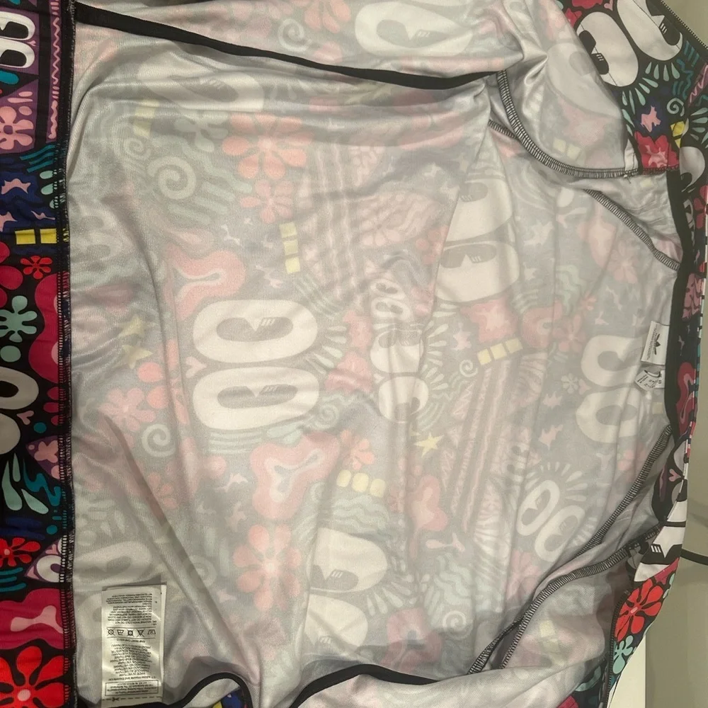 Adidas Hattie Stewart Full Zip Track Full Zip Graphic Jacket Colorful Sz S - Picture 9 of 15